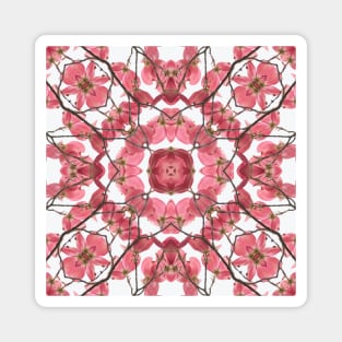 Spring Has Sprung Red Blossoms Kaleidoscope Magnet