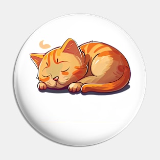 Cat Sleeping VIII Pin