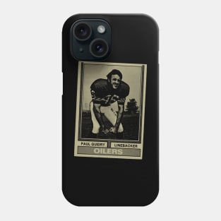 paul guidry - oilers// black white design T-Shirt Phone Case