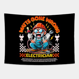 Funny Electrician Tapestry