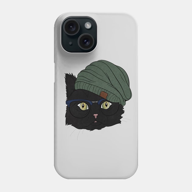 Cool Cat Phone Case by rmcbuckeye