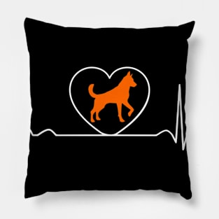 Heartbeat Dog Pillow