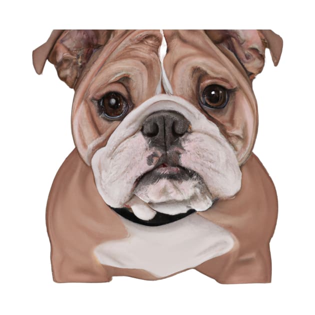 Cute Bulldog Drawing by Play Zoo