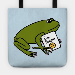 Green Frog Says Ew People Tote