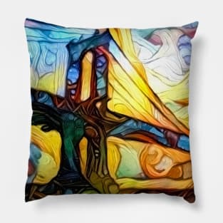 Manhattan bridge Pillow