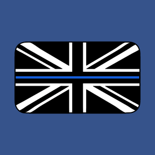 Thin Blue Line Union Jack UK Flag T-Shirt