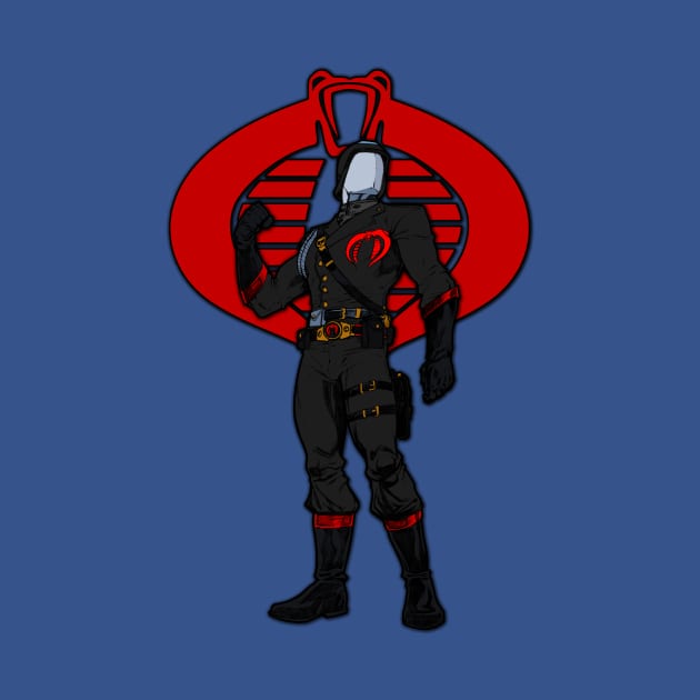 Cobra Commander - Helmet Dark by BigOrangeShirtShop