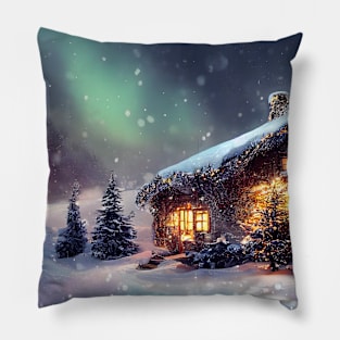 Winter Holiday Chrismas tree Landscap gift designs Series 04 Pillow