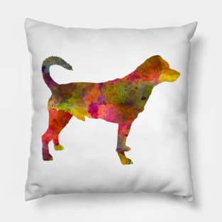 Danish swedish farmdog  in watercolor Pillow