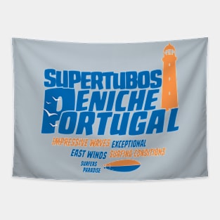 Supertubos Peniche, Portugal surf Tapestry