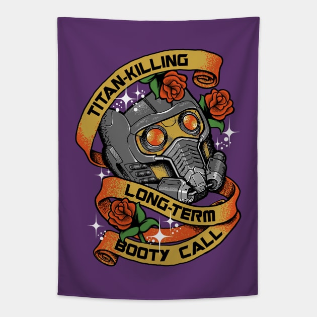 Titan-Killing Long-Term Booty Call Tapestry by DCLawrenceUK