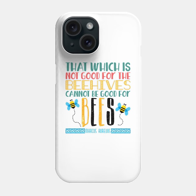 Marcus Aurelius Bess quote Phone Case by Silurostudio