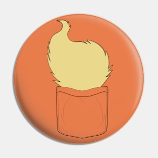 Fire fox tail (pocket) Pin