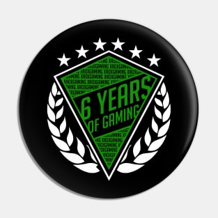 6th Year Anniversary (GREEN) Pin