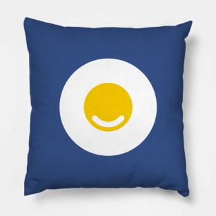 Minimalist Smiley Happy Fried Egg Pillow