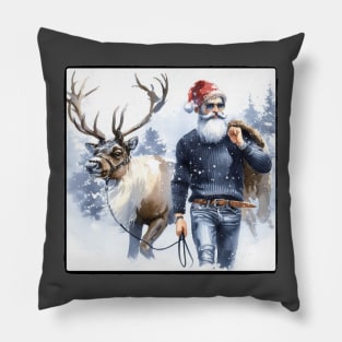 Santa's stroll Pillow