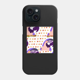 Ara Parrot and Flowers Phone Case