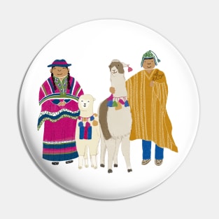 Sweet Llamas Pin