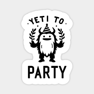 Yeti To Party Magnet