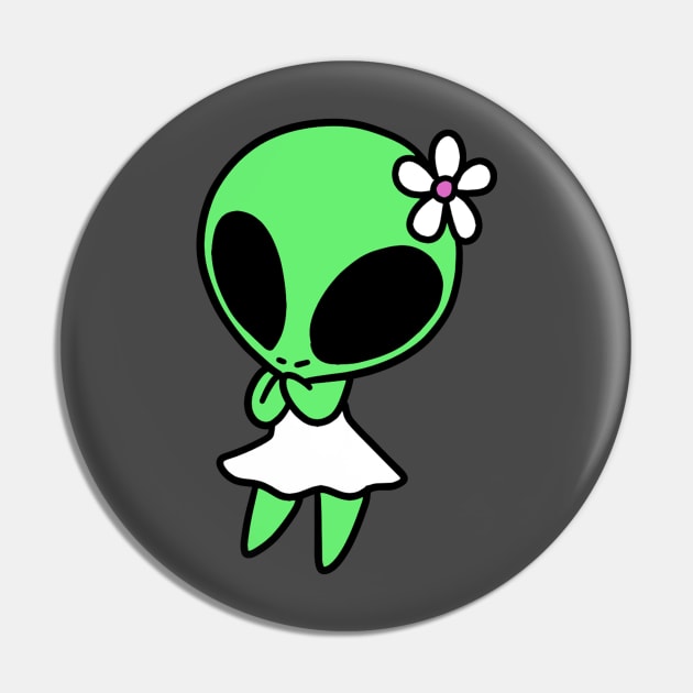 Flower Alien Pin by saradaboru