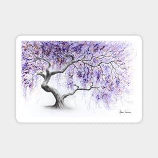 Purple Prosperity Tree Magnet