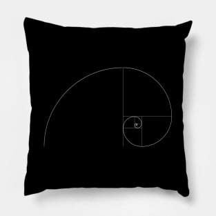 The Golden Ratio Fibonacci Spiral Mathematics Math Geometry Pillow