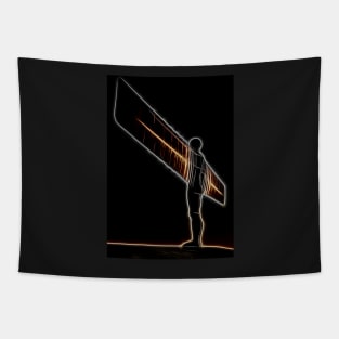 Angel of the north Glowing Tapestry