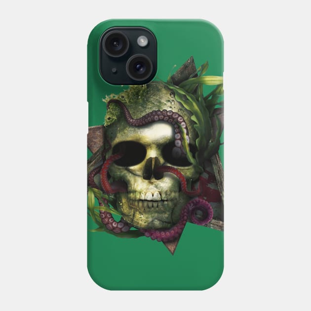 Octopus Skull Phone Case by SamuelC23