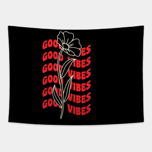 Good vibes retro Tapestry