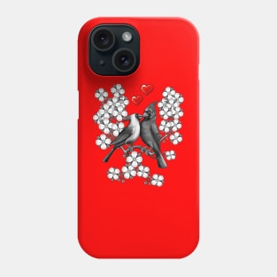 Red Cardinal dogwood flower North Carolina Virginia Phone Case