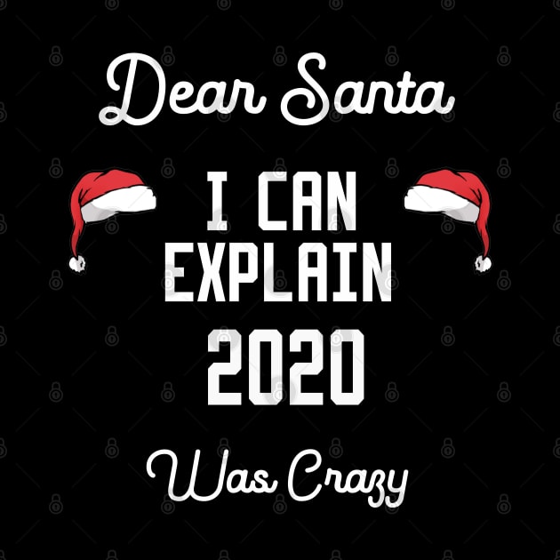 dear santa i can explain 2020 was crazy by Ghani Store