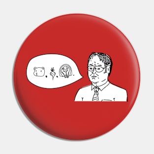 Bears, Beets, Battlestar Galactica Pin