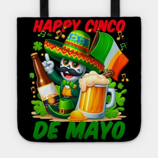 Happy Cinco De Mayo St Patrick's Day Beer Funny Tote