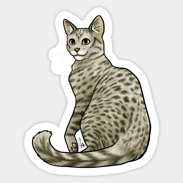 Cat Egyptian Mau Bronze Egyptian Mau Sticker TeePublic