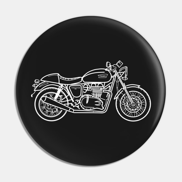 Triumph Thruxton 900 Motorcycle Pin by Aurealis