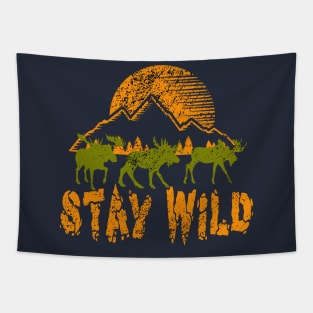 Stay Wild adventure - hiking, trekking, camping, outdoor Tapestry