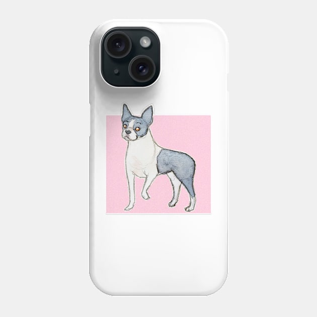 Boston terrier Phone Case by bitingnclawing