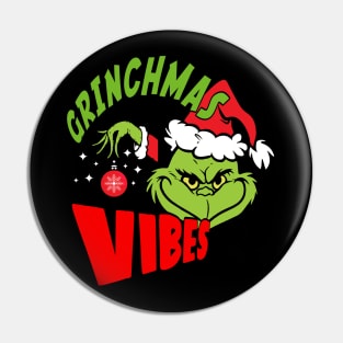 Grinchmas Mischievous Vibes Pin