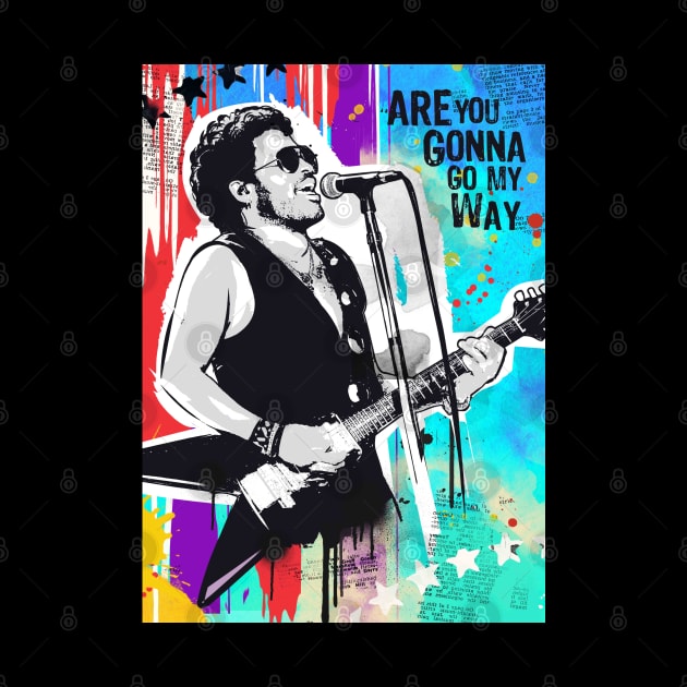 Lenny Kravitz pop art by 2ToastDesign