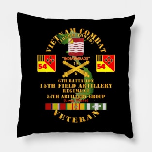 Vietnam Combat Vet - 6th Bn 15th Artillery - 54th Artillery Group w105mm Pillow