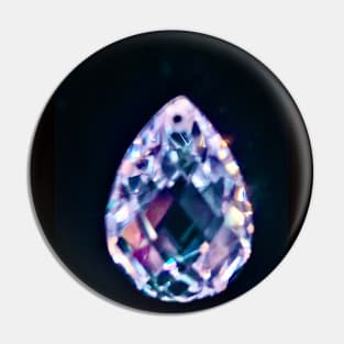 Shine Amethyst tear drop Pin