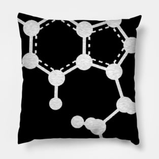 Serotonin Molecule Pillow