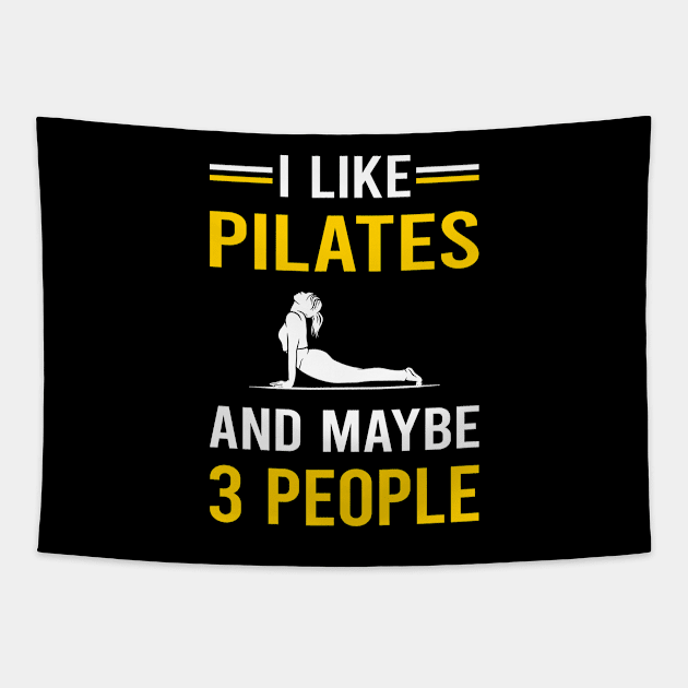 3 People Pilates Tapestry by Good Day