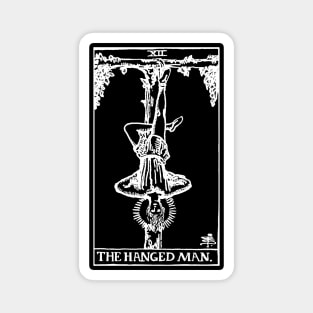 XII. The Hanged Man Tarot Card | Obsidian and Pearl Magnet