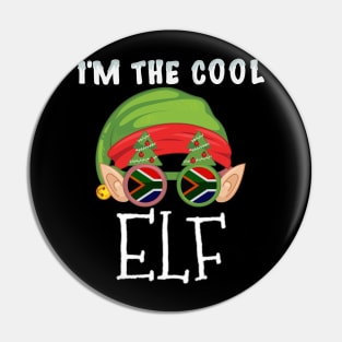 Christmas  I'm The Cool South African Elf - Gift for South African From South Africa Pin