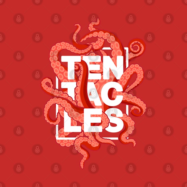 Tentacles – Red (white-out) by andrew_kelly_uk@yahoo.co.uk