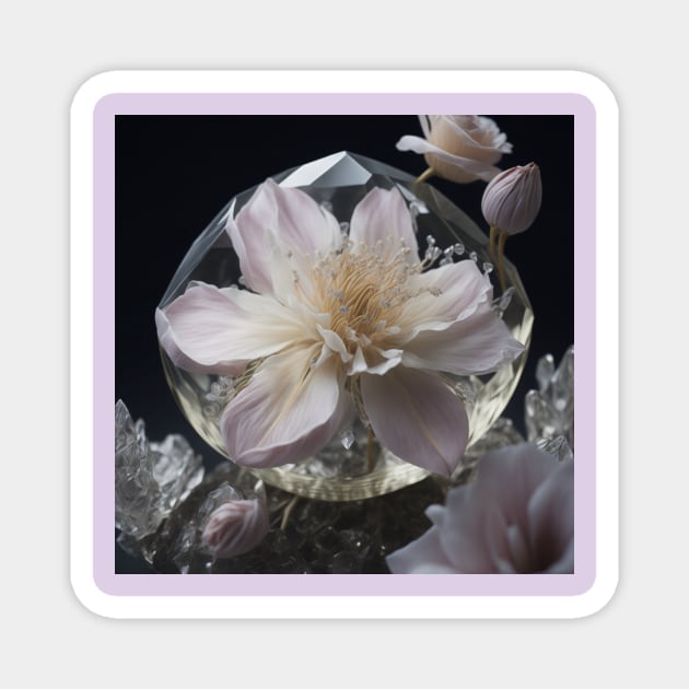 Flower in a crystal Magnet by Mughzilla