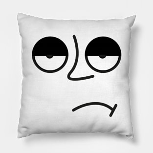 Very Boring - Very Bored Face Pillow