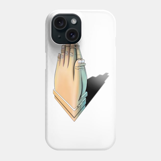 Hugging Prayer Hands Phone Case by TheInfiniteCorner