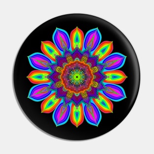 RADIATING MANDALA Pin